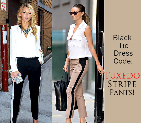 women's tuxedo stripe jeans